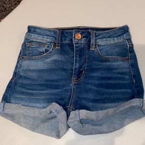 american eagle stretch jean shorts